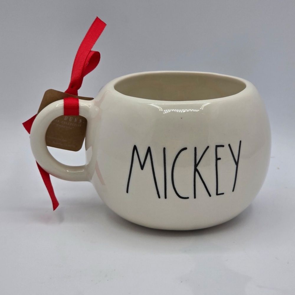 Rae Dunn Disney MICKEY Mouse Round Mug Vintage Face NEW 2025 DESIGN - Picture 3 of 4